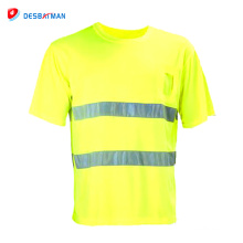 Nouveau design haute qualité sécurité polyester 3 m réfléchissant polo T-shirt